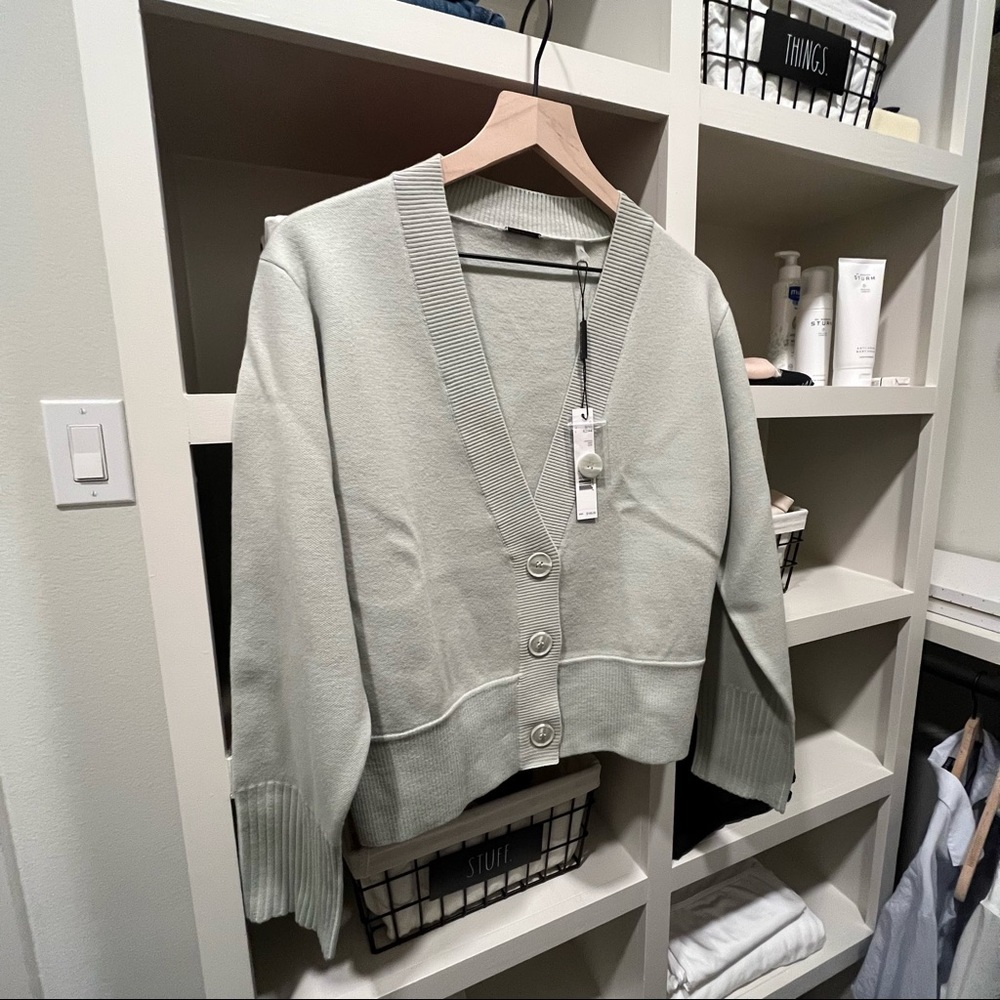 Brand new merino wool v neck cardigan